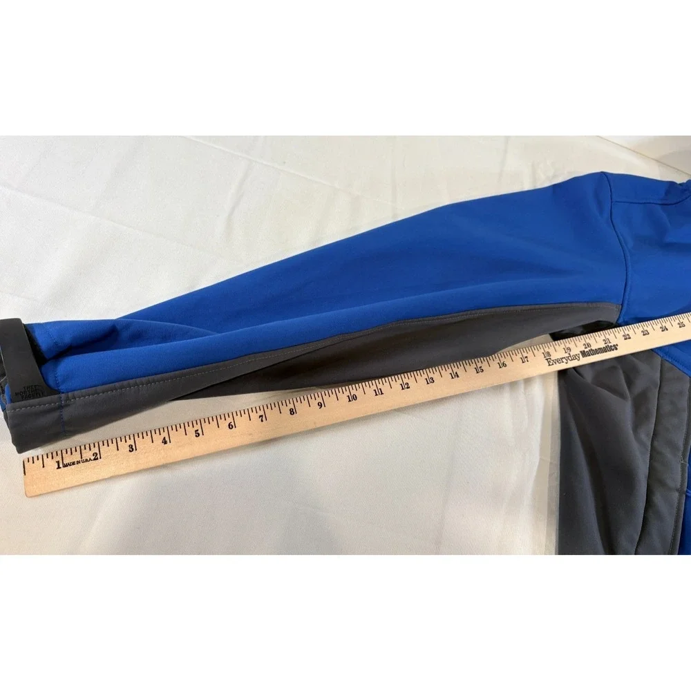 THE NORTH FACE APEX CHROMIUM Mens Medium Blue Full Zip Soft Shell Thermal Jacket